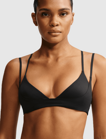 MATTE DOUBLE-STRAP TRIANGLE BRA