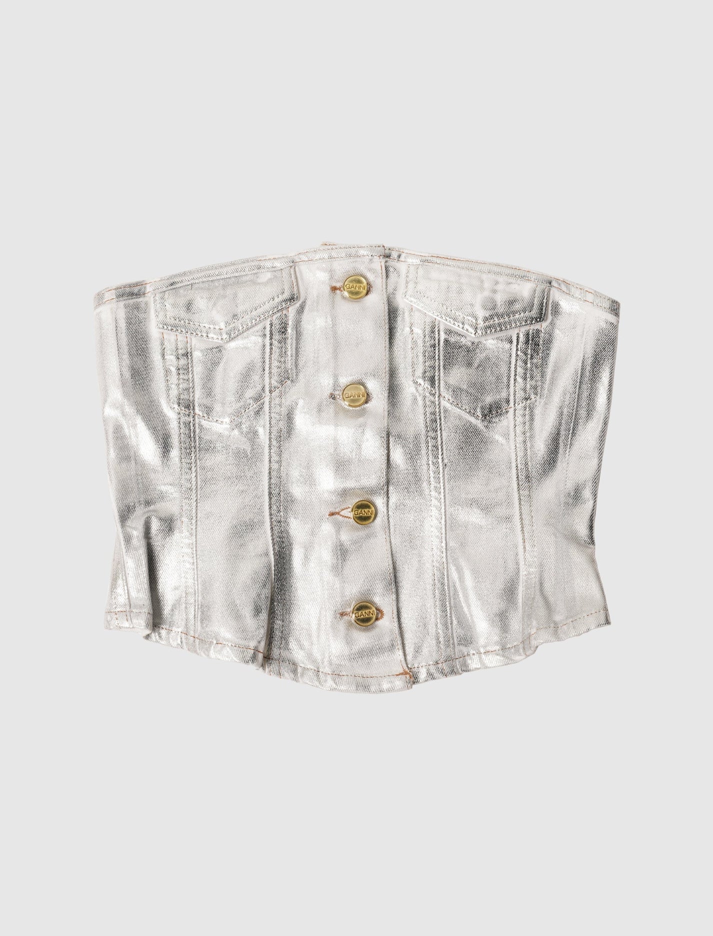 WOMEN'S FOIL DENIM CORSAGE