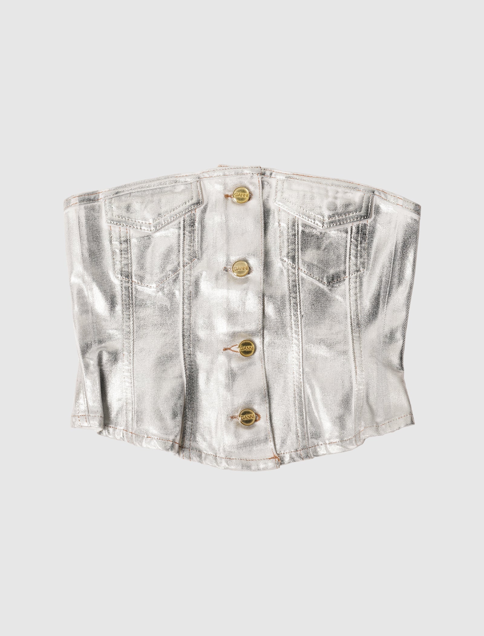 WOMEN'S FOIL DENIM CORSAGE
