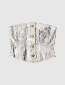 WOMEN'S FOIL DENIM CORSAGE