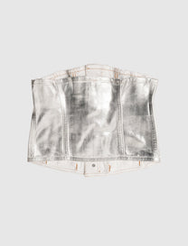 WOMEN'S FOIL DENIM CORSAGE