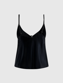 SILK FRONT TIE CAMI