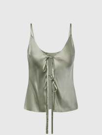 SILK FRONT TIE CAMI