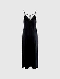 SILK LONG SLIP DRESS