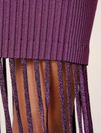 WOMEN'S KNIT FRINGE DRESS