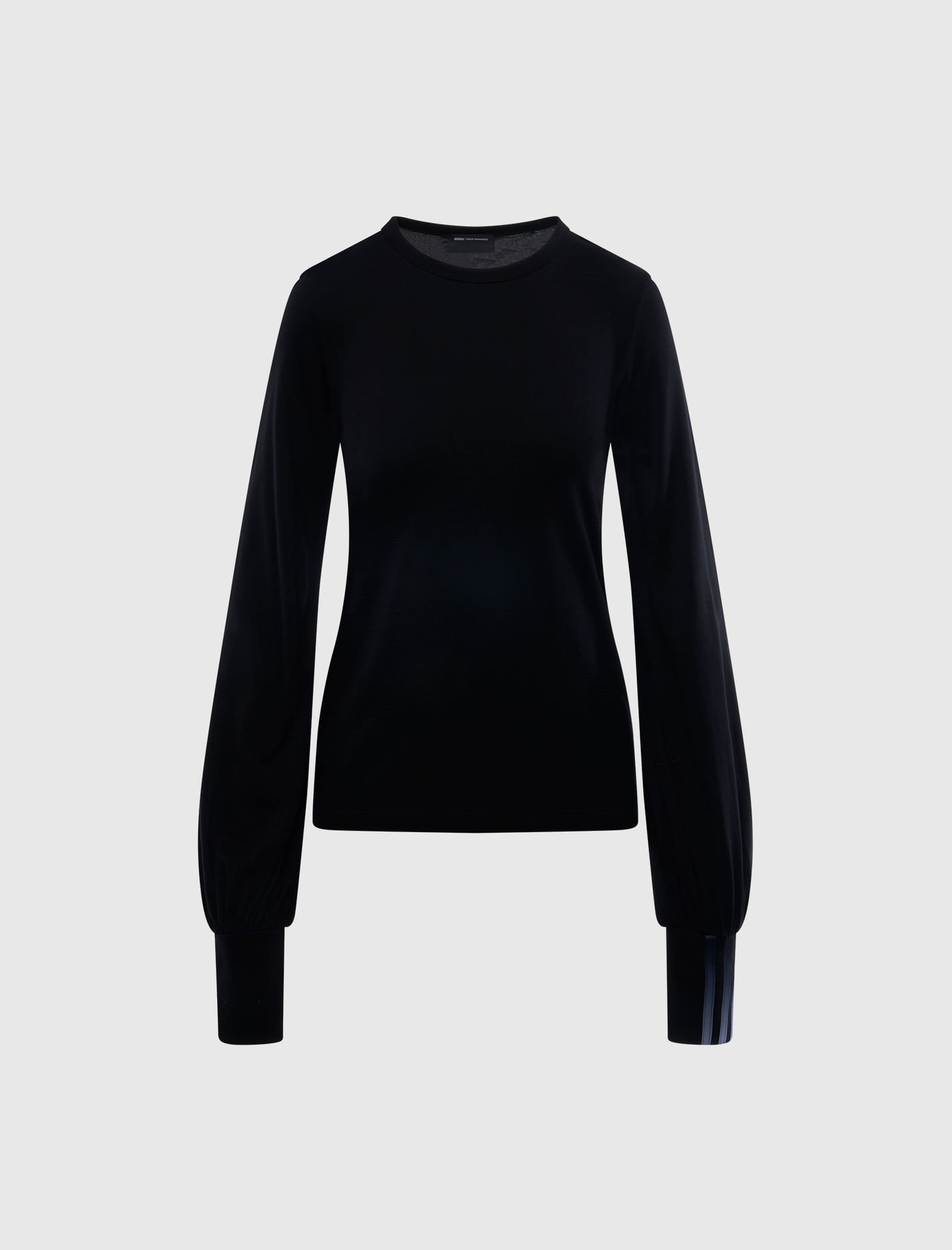 WOOL CINCH DRAPE LONG SLEEVE TEE