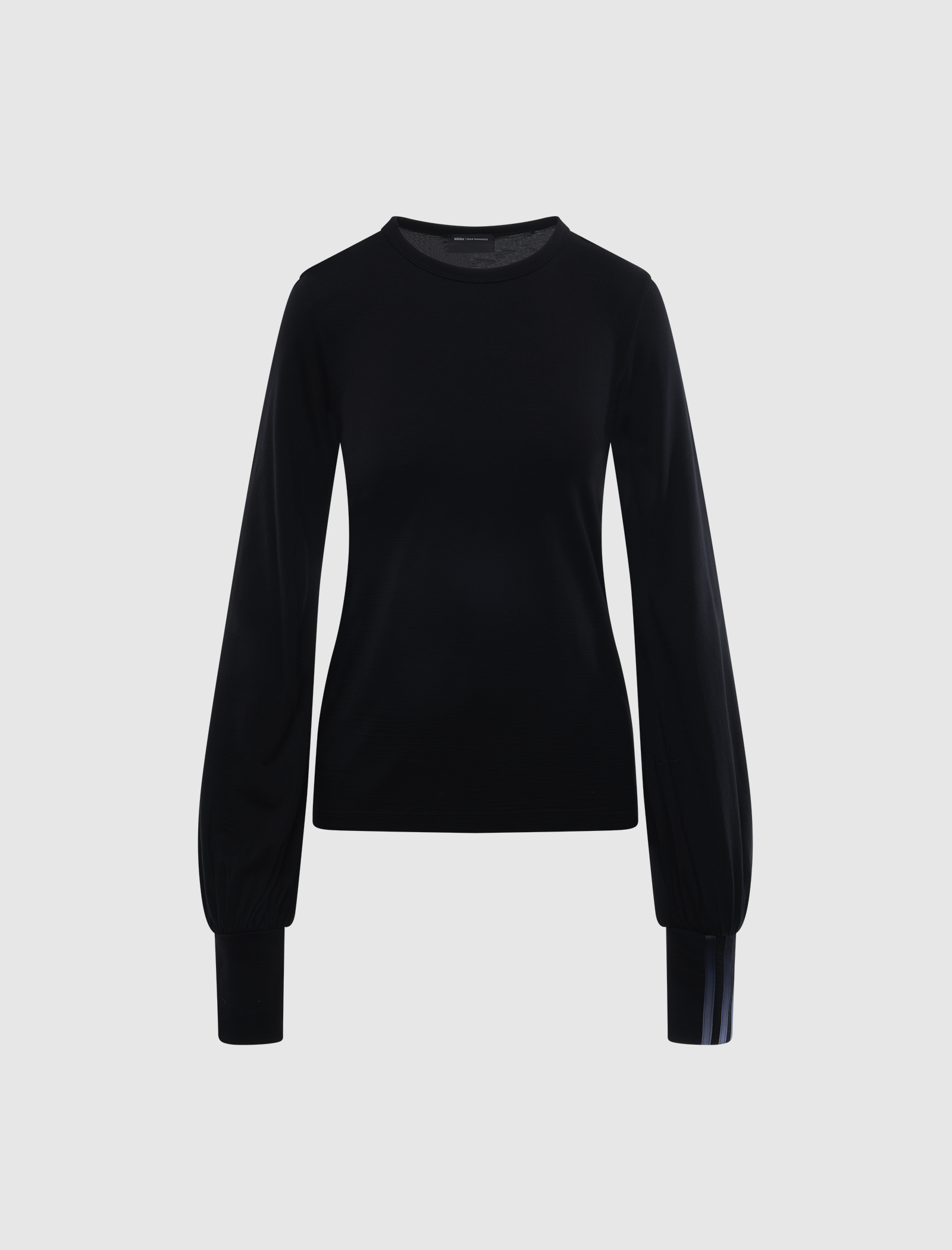 WOOL CINCH DRAPE LONG SLEEVE TEE