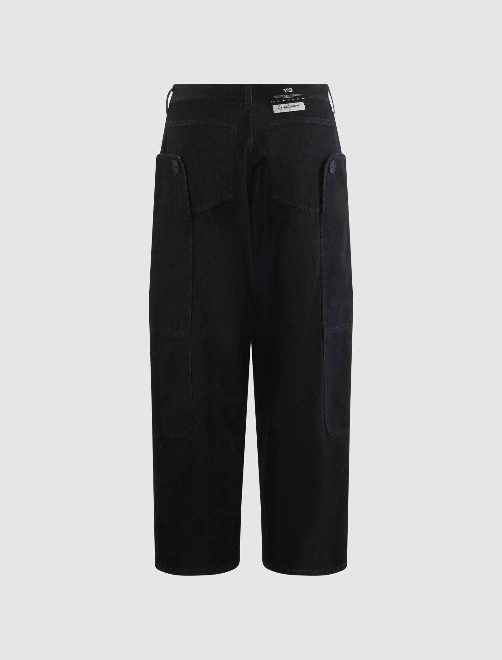 Y-3 DENIM STRAIGHT LEG PANTS