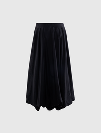 GRADIENT 3-STRIPES NYLON BALLOON SKIRT