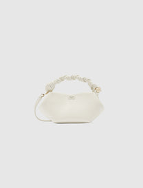 MINI BOU BAG IN GRAINED WHITE