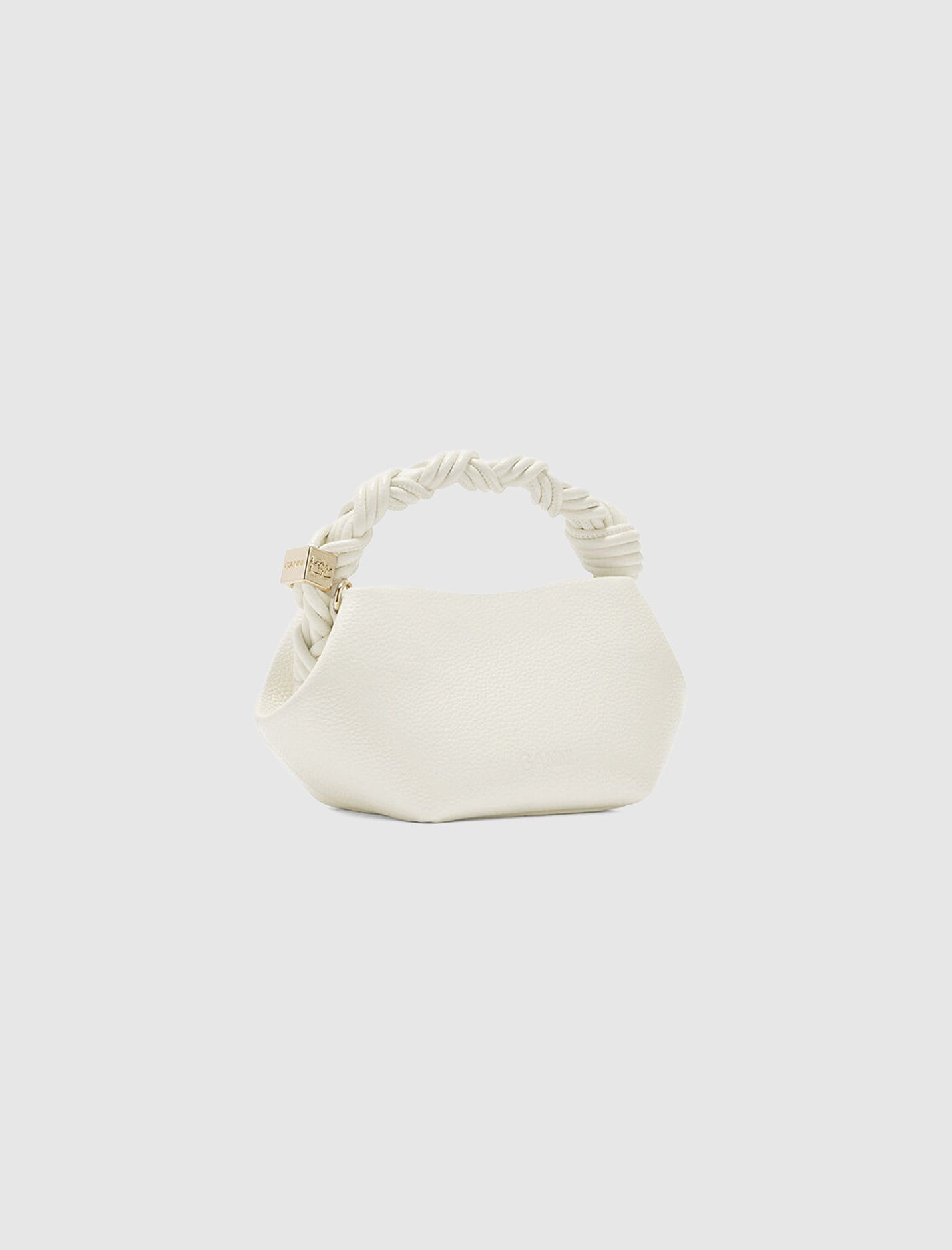 MINI BOU BAG IN GRAINED WHITE