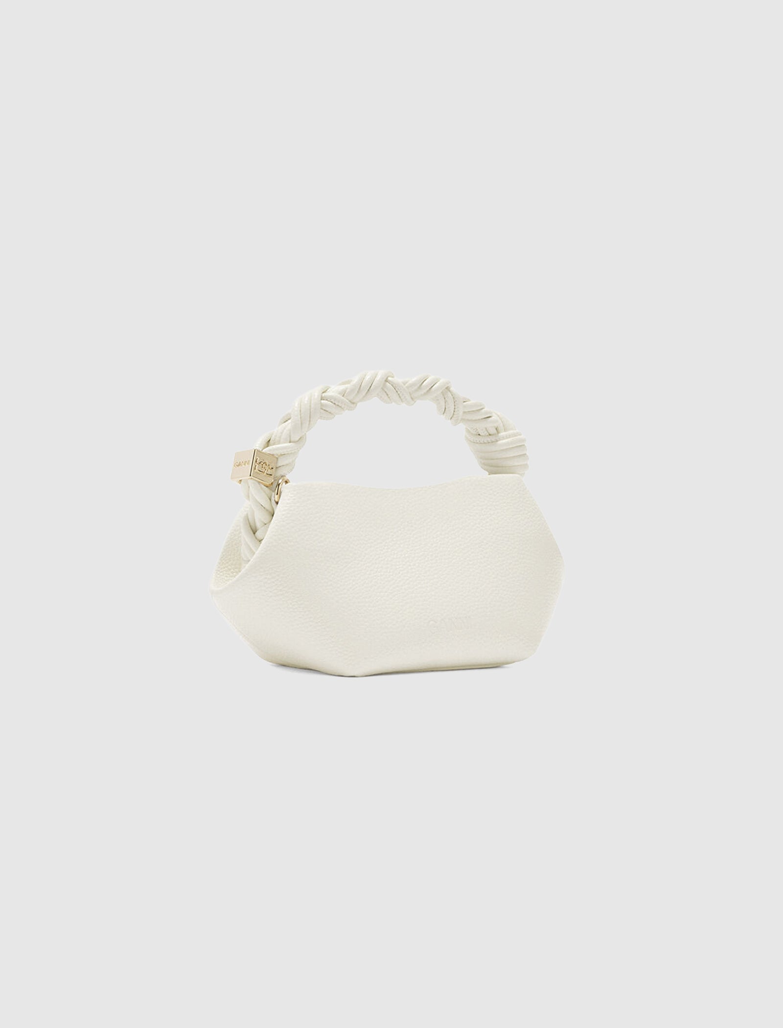 MINI BOU BAG IN GRAINED WHITE