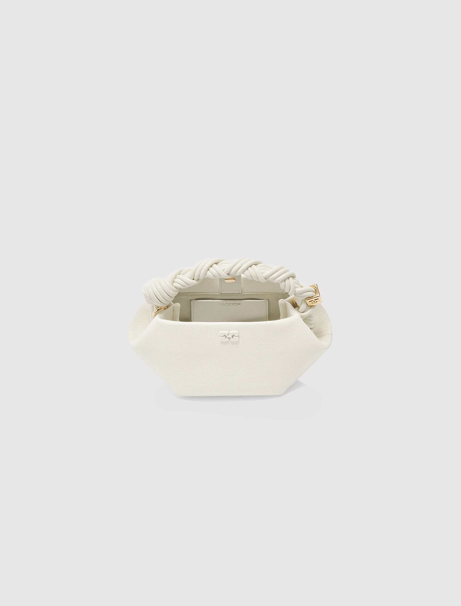 MINI BOU BAG IN GRAINED WHITE