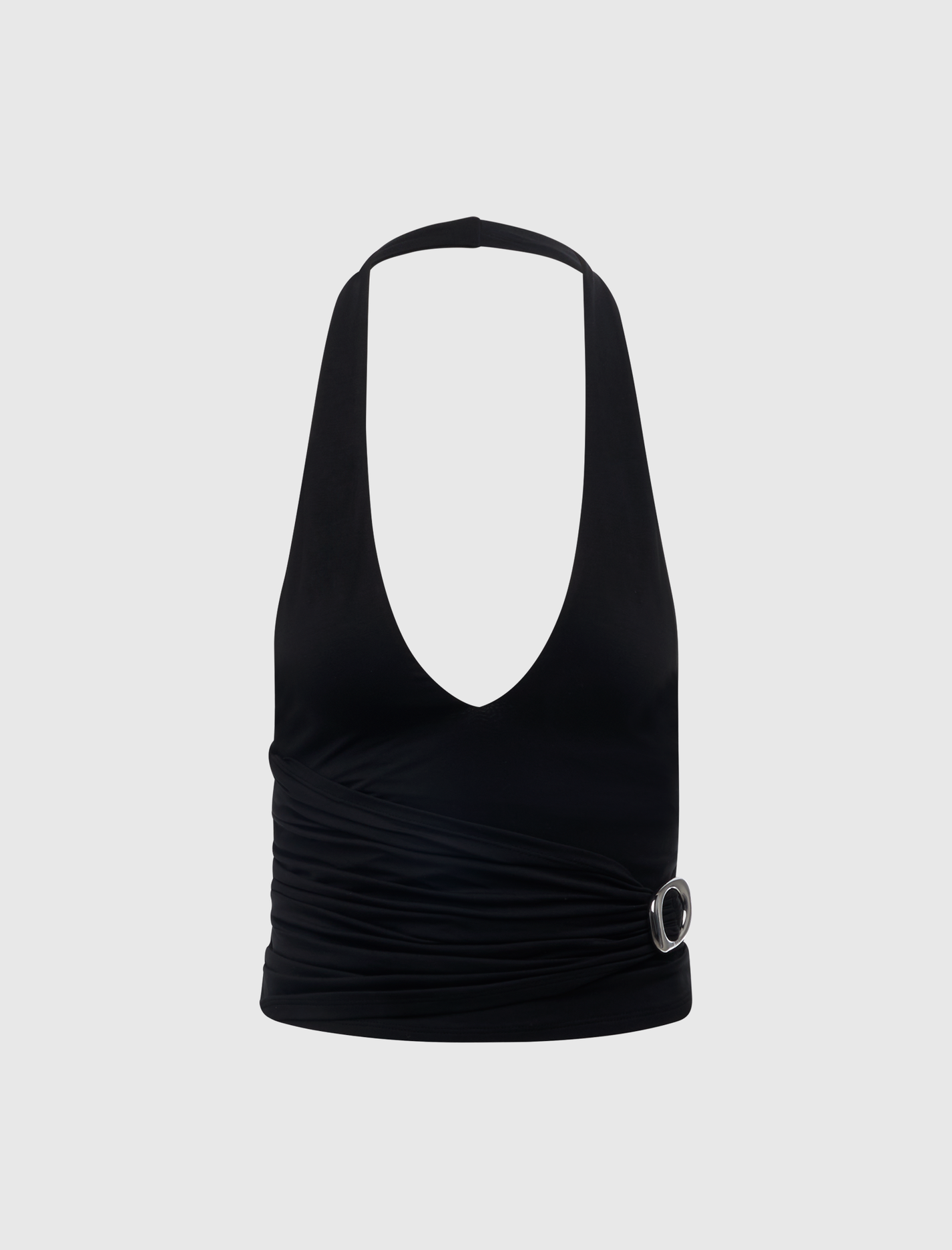 HALTER TOP WITH BUCKLE
