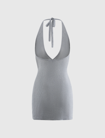MILLIE HALTER MINI DRESS