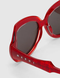 QUELYFISH RED COMB SUNGLASSES