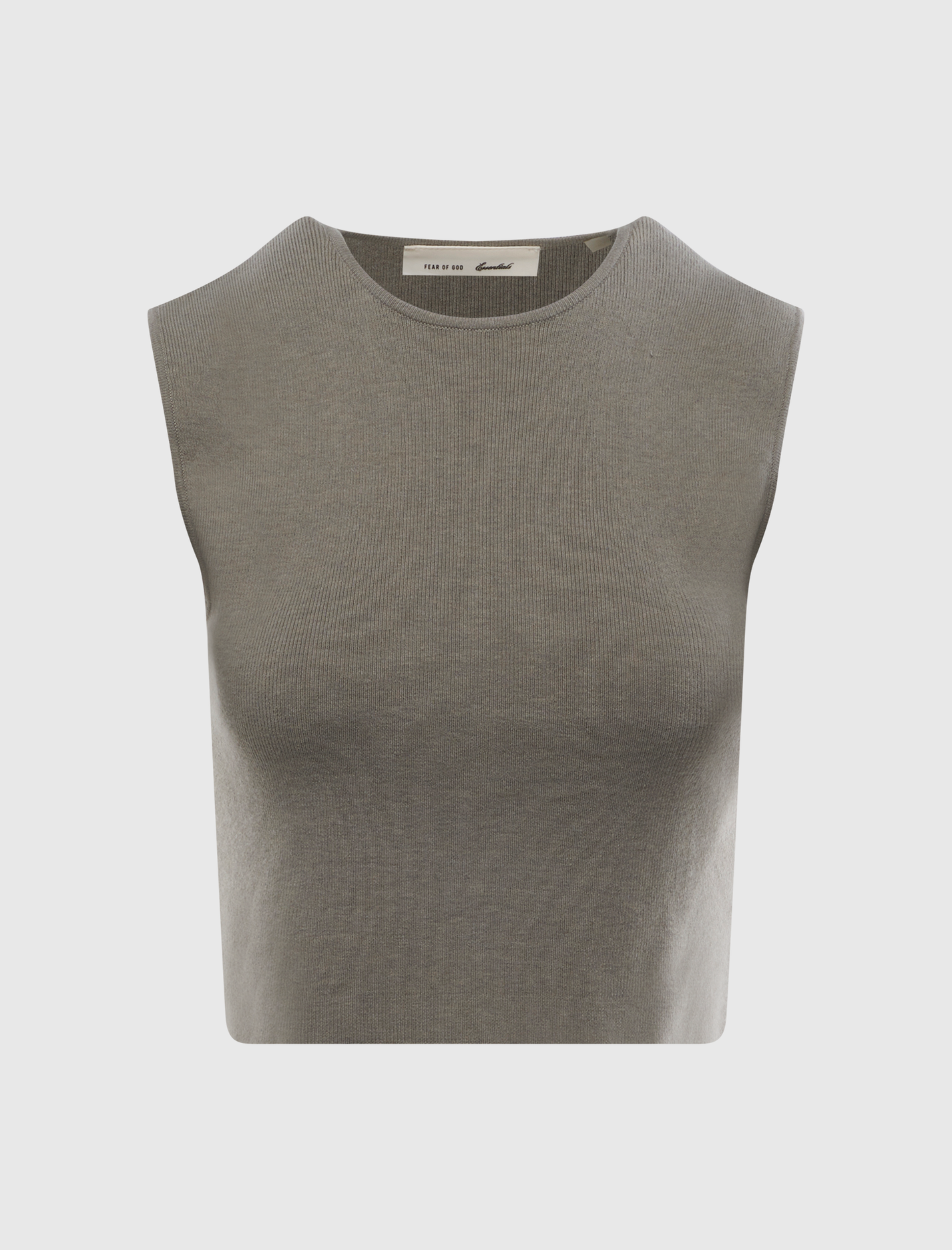 RIB KNIT CROP TOP