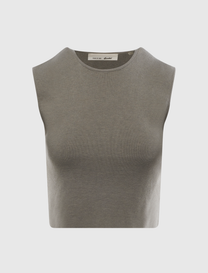 RIB KNIT CROP TOP