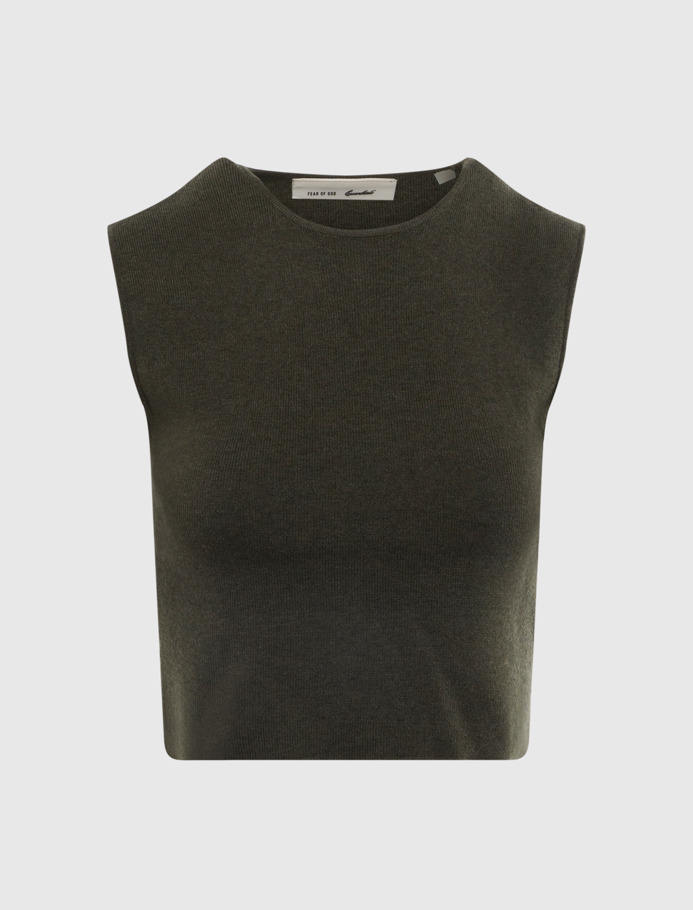 RIB KNIT CROP TOP