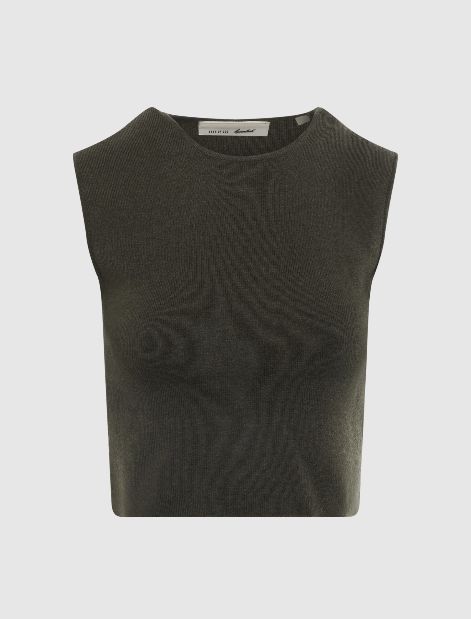 RIB KNIT CROP TOP