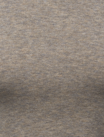 WOMEN'S RIB KNIT STANDING COLLAR SLEEVELESS TEE