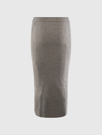 WOMEN'S RIB KNIT LONG SKIRT