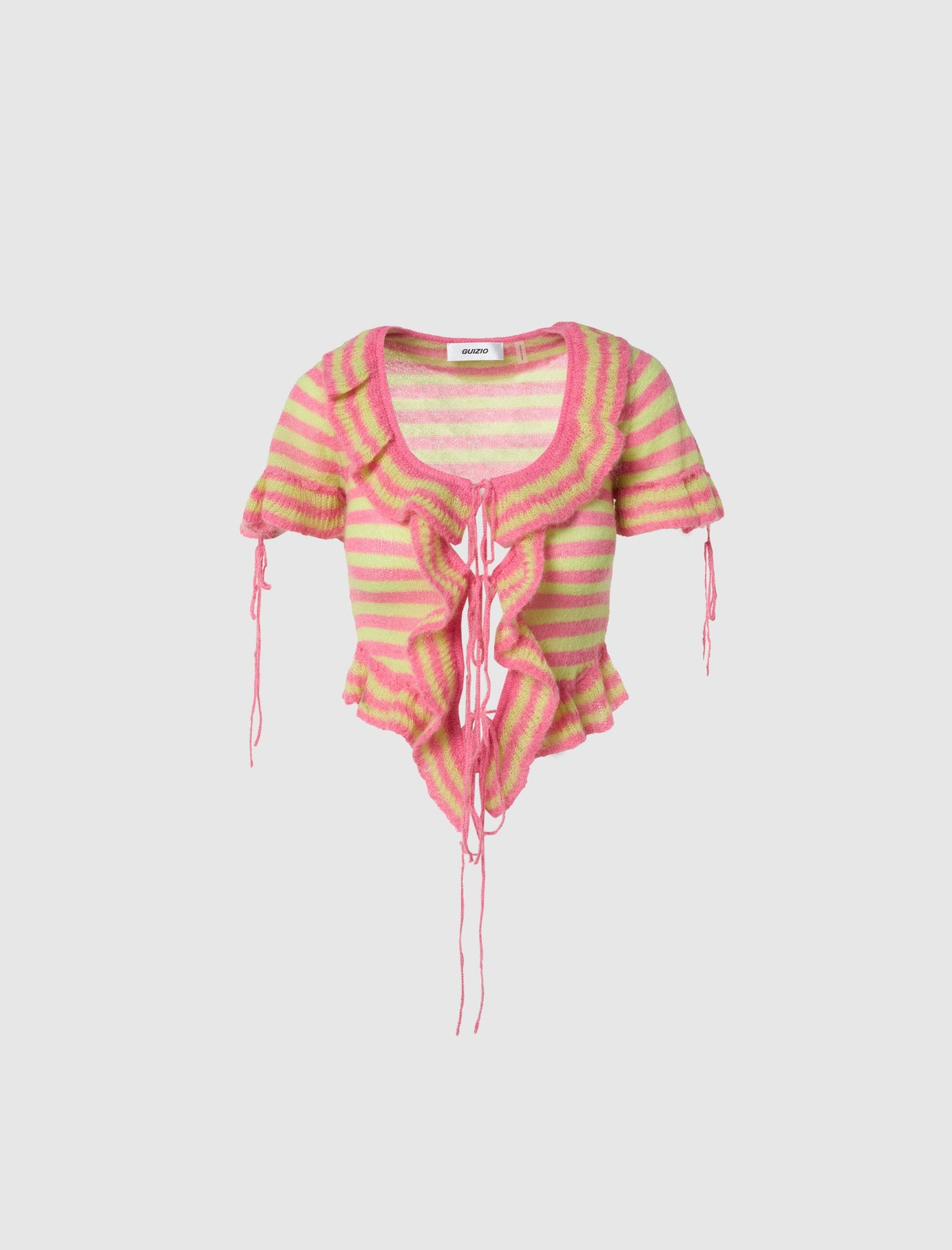 WOMEN'S RUFFLE CARDIGAN