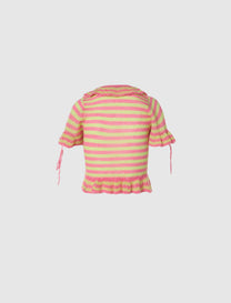 WOMEN'S RUFFLE CARDIGAN