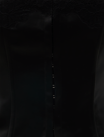 LACE TRIM SATIN CORSET