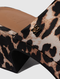 BUTTERFLY PLATFORM SATIN SANDALS