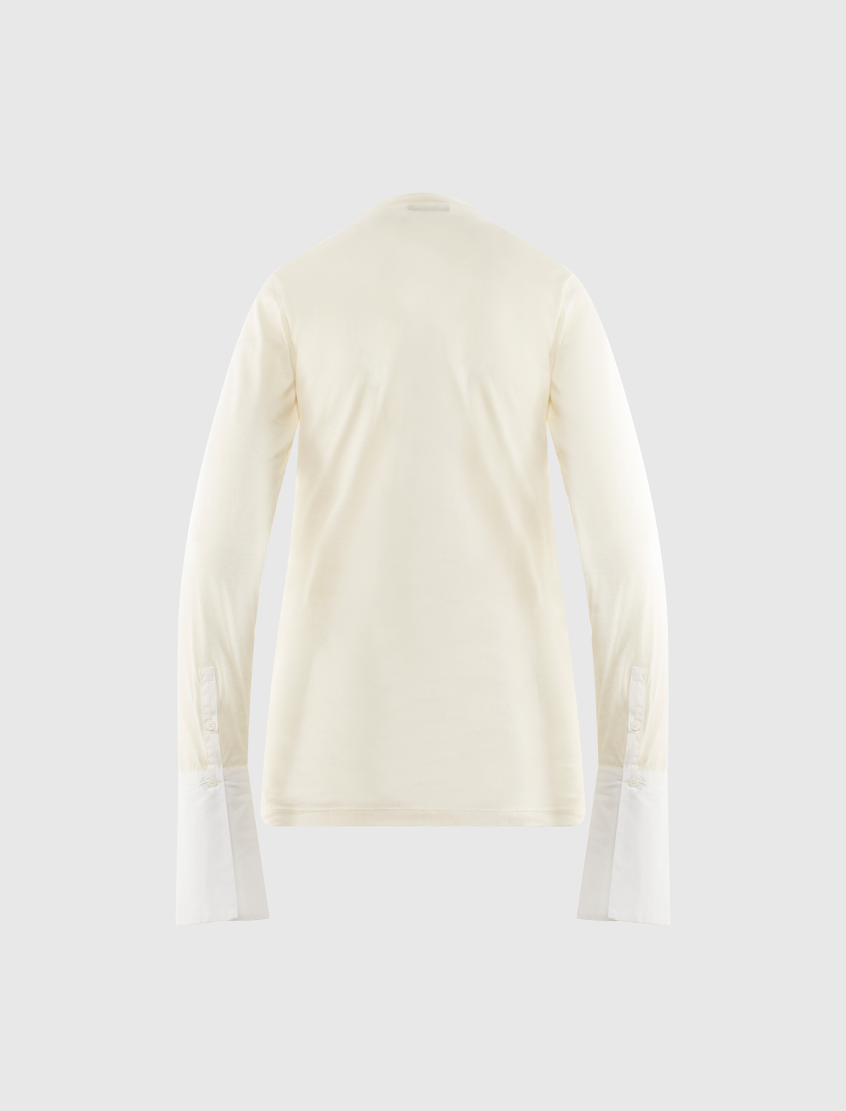 NORA - SHIRT CUFF LONG SLEEVE CREWNECK TOP