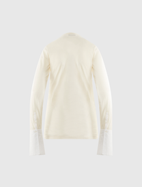 NORA - SHIRT CUFF LONG SLEEVE CREWNECK TOP