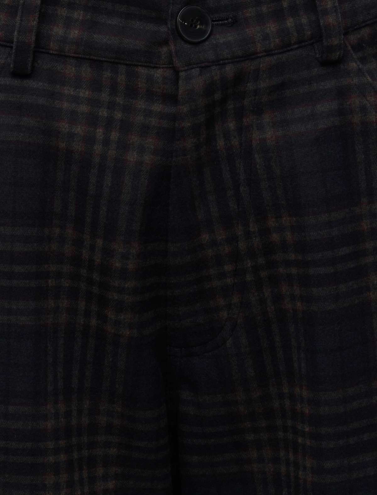KHRIS - TARTAN CHECK BARREL LEG PANTS